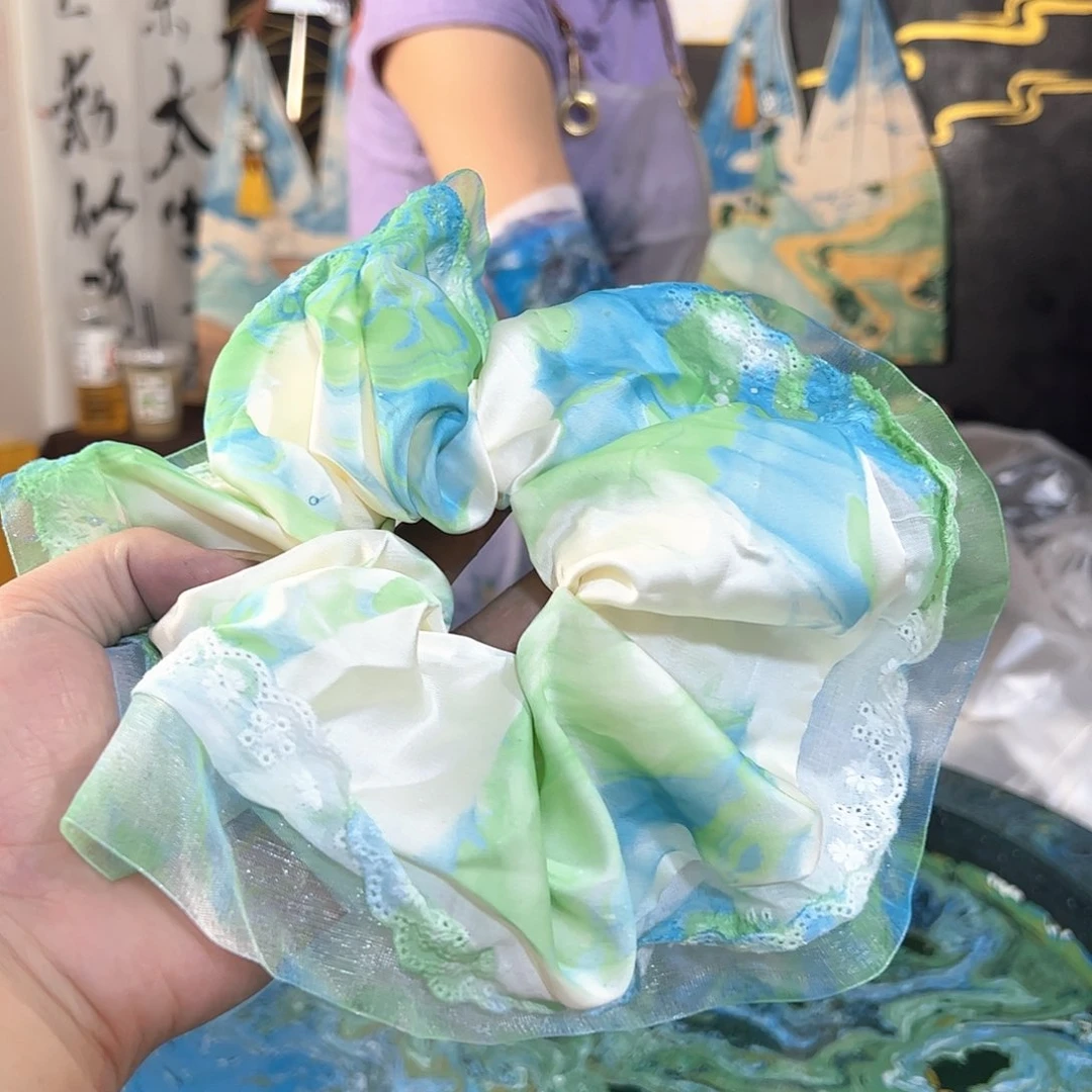 138蕾丝发圈手作