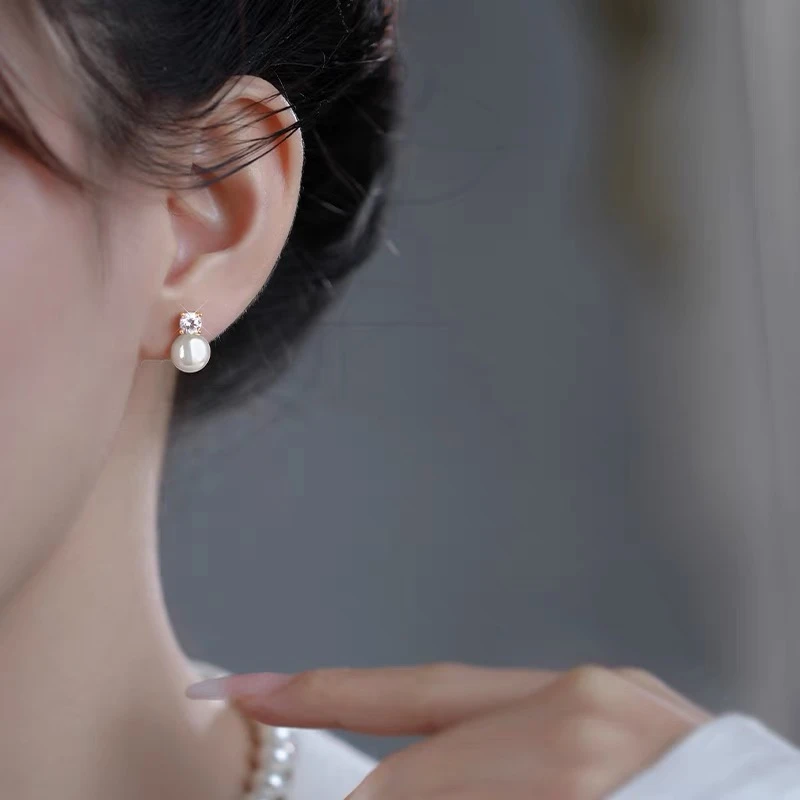 铜合金耳饰 【D5】新款时尚气质温柔精致百搭优雅耳环