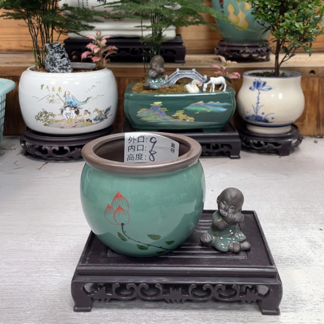 陶瓷花盆艺术展紫砂艺术花盆