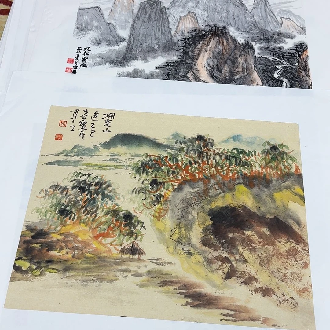 国画小尺幅手绘作品