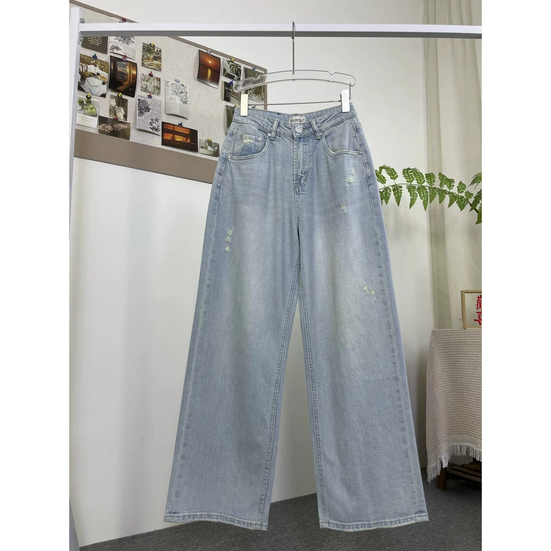 新品百搭牛仔裤61076