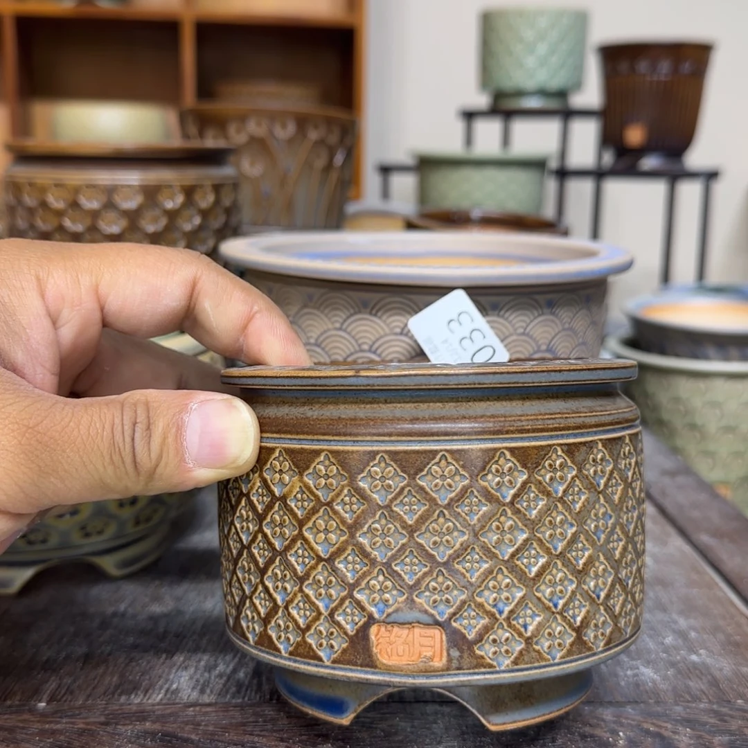 手工花盆 033 内口口径 8.5 cm