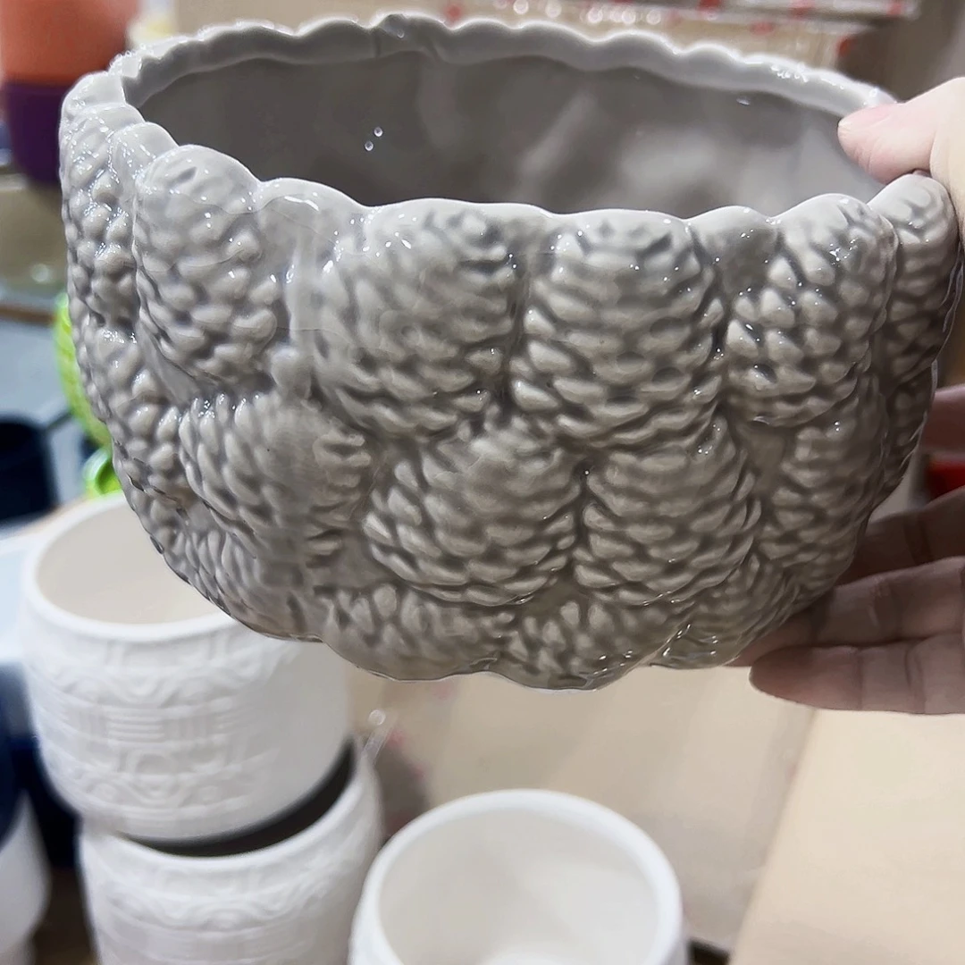 有孔陶瓷花盆凑单10米包邮凑单10米包邮瑕疵