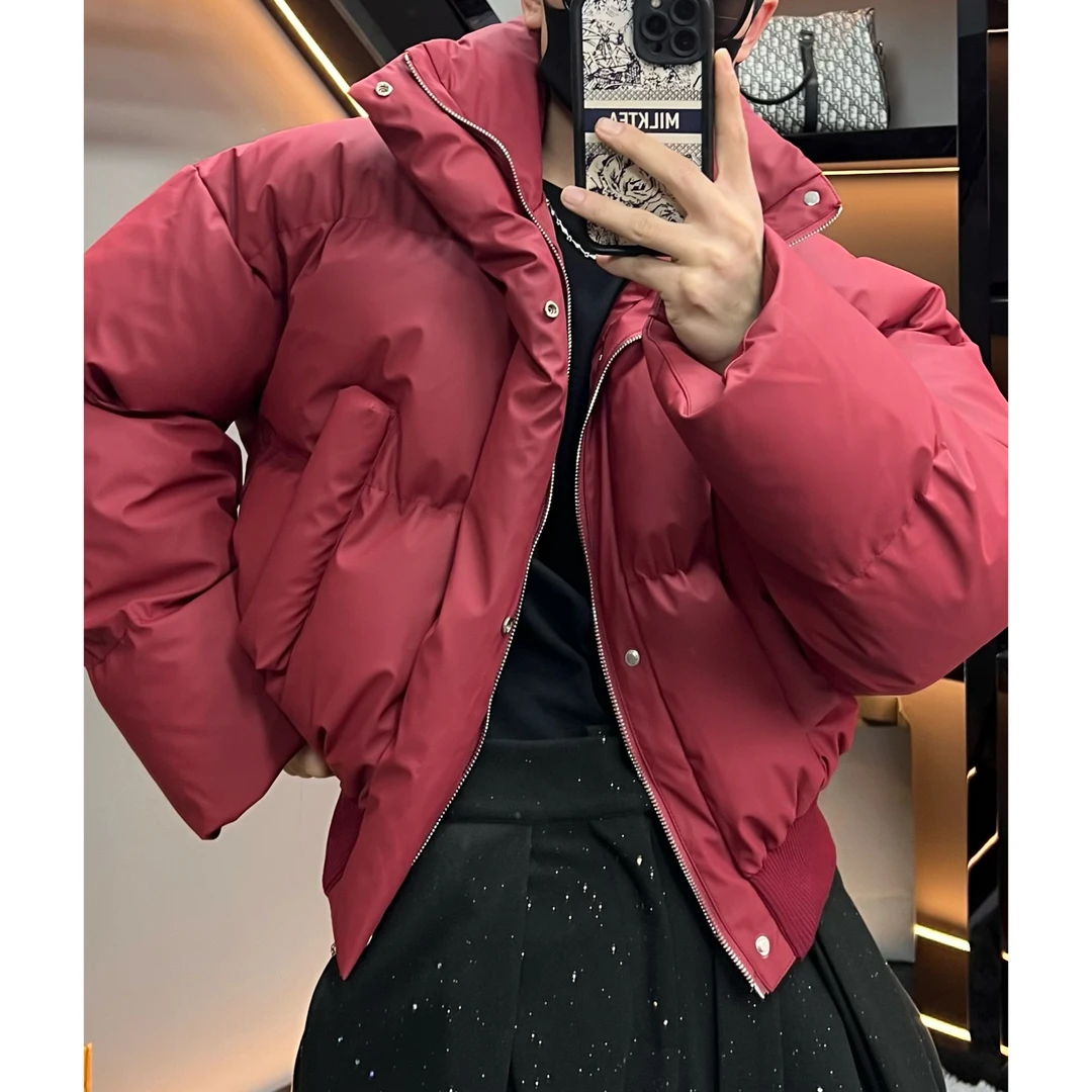 皮棉衣M031男士冬季高品质韩版短款面包服皮棉衣棉服