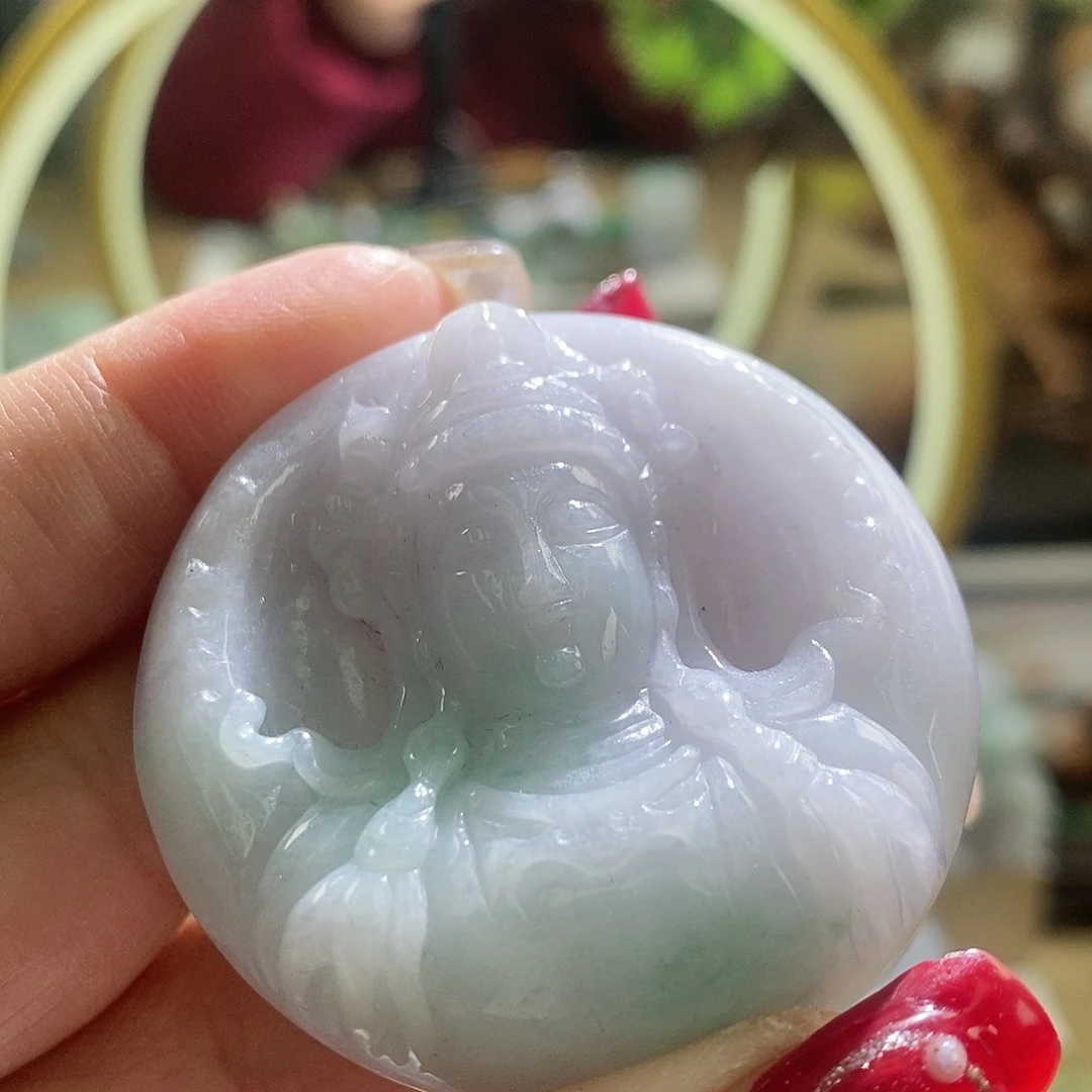 【闪购商品】翡翠颈饰未镶嵌观音头