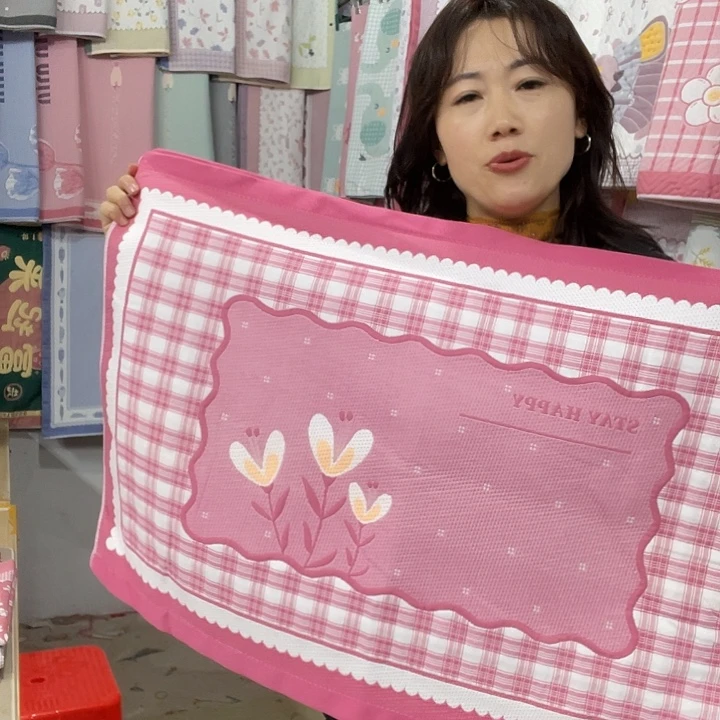 棉特价促销粉色三朵花