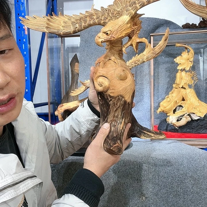 木自*人老鹰摆件工艺品摆件