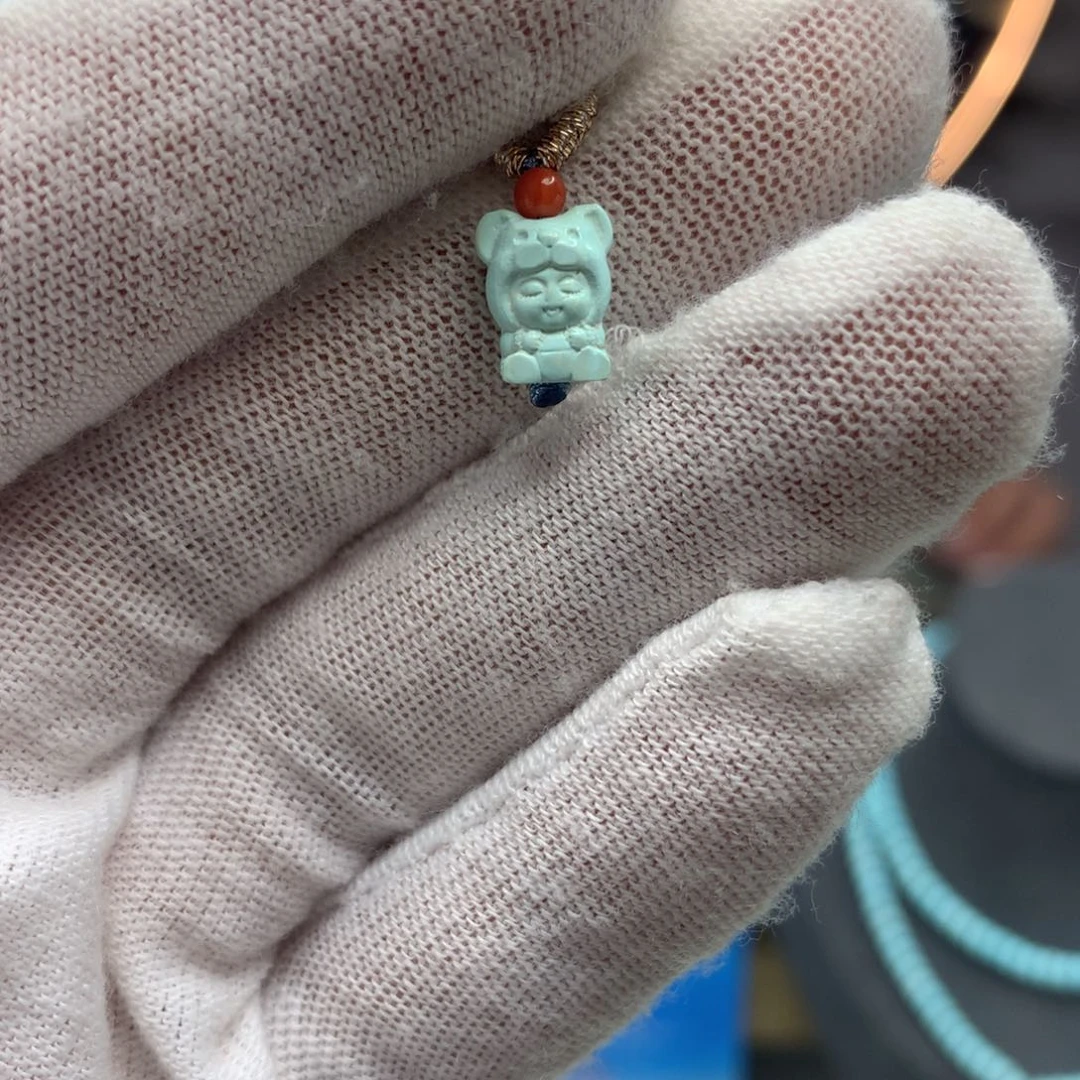 绿松石挂件未镶嵌