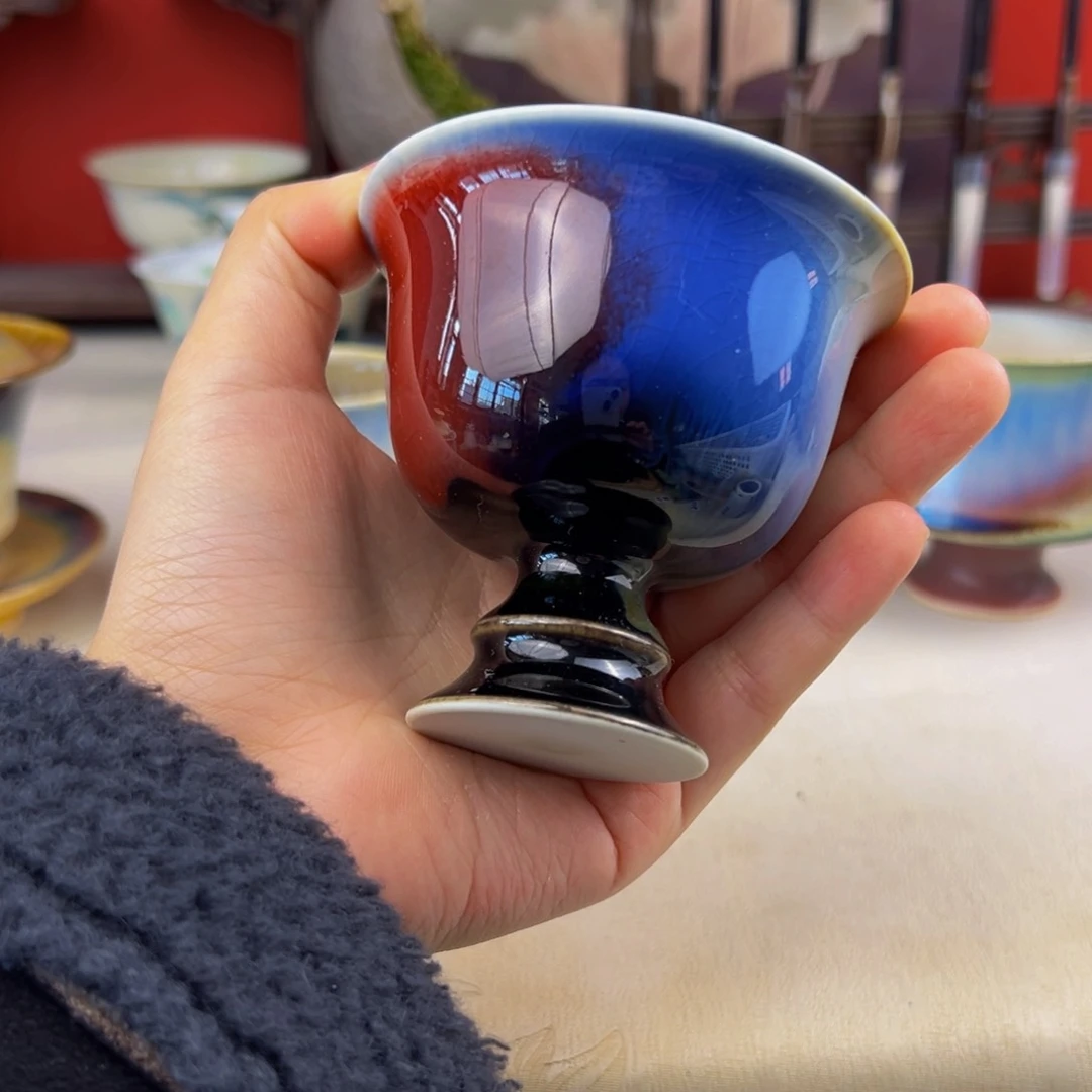 杯子纯手工柴烧主人杯