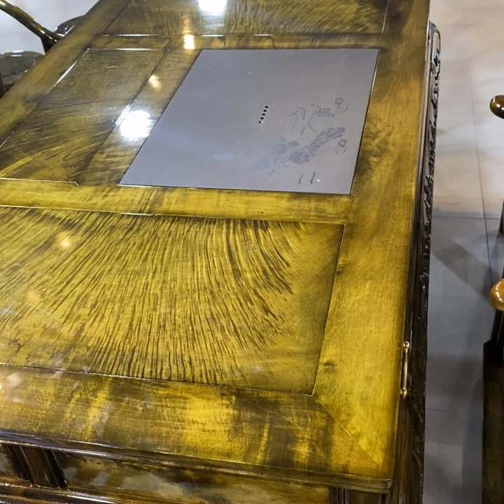 王***立楠木茶桌1.58m七件套