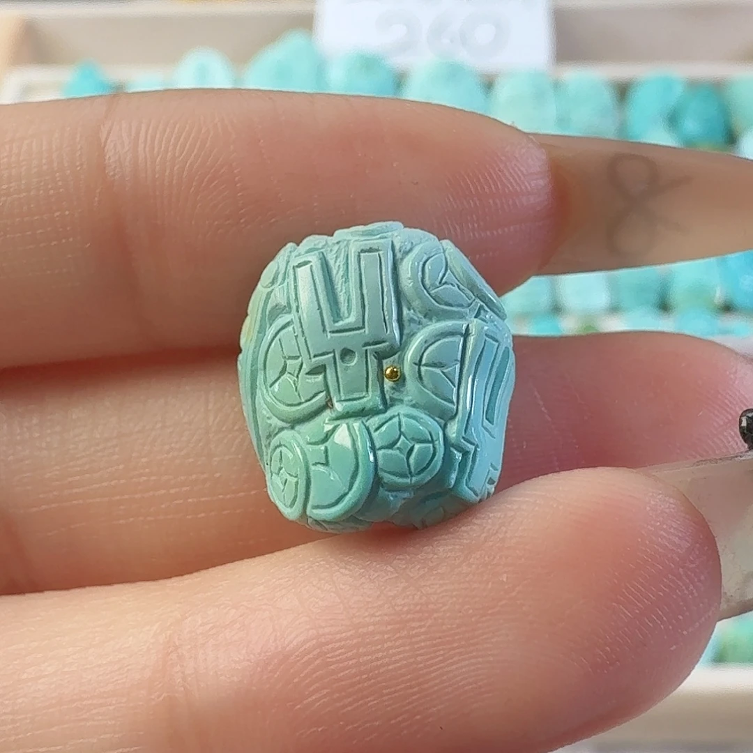 绿松石未镶嵌吊坠(不含链)富甲天下