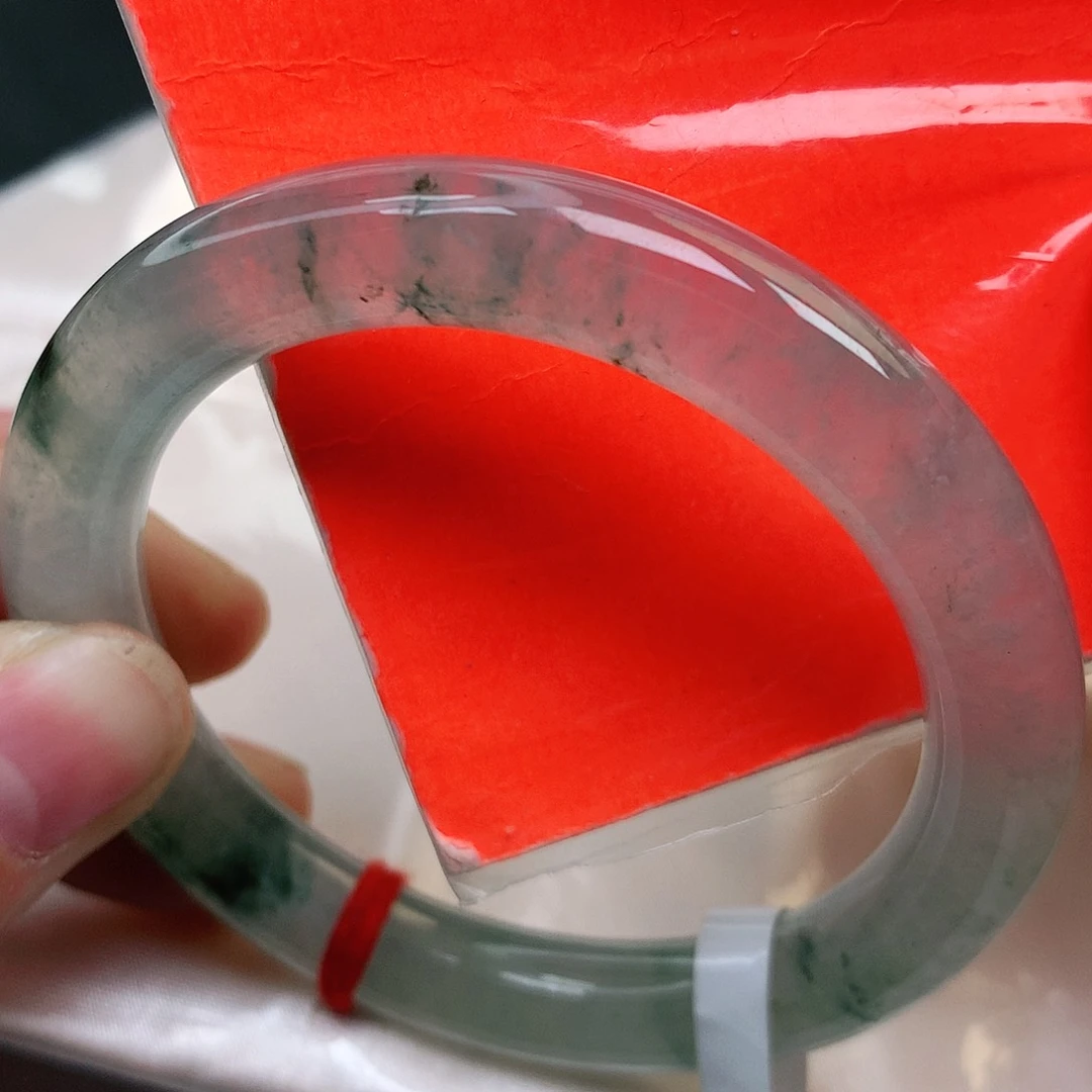 未镶嵌手镯翡翠纯天然A货翡翠冰飘花154号