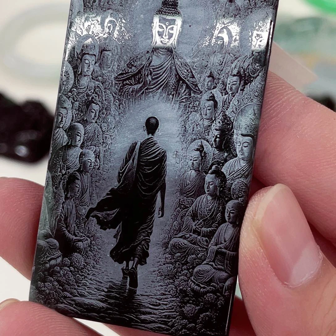 翡翠未镶嵌颈饰先鉴后发一物一证