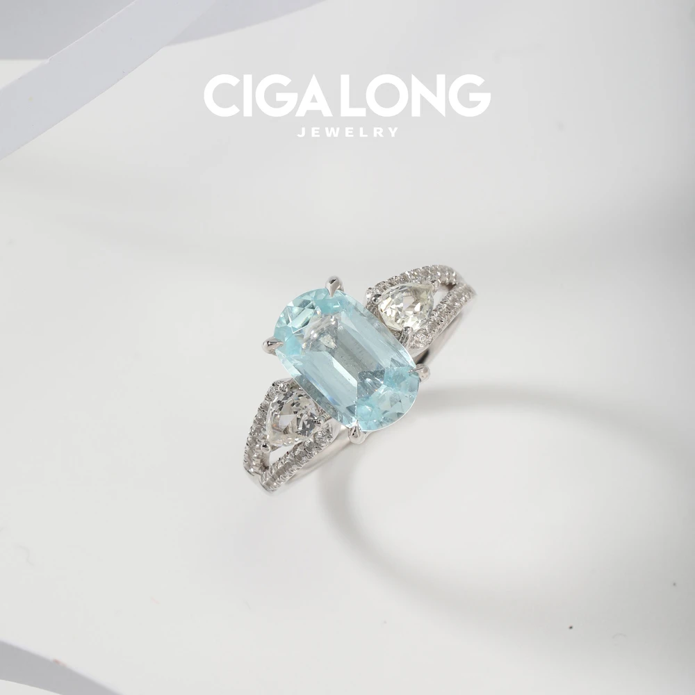 CIGALONG 海蓝宝戒指3097