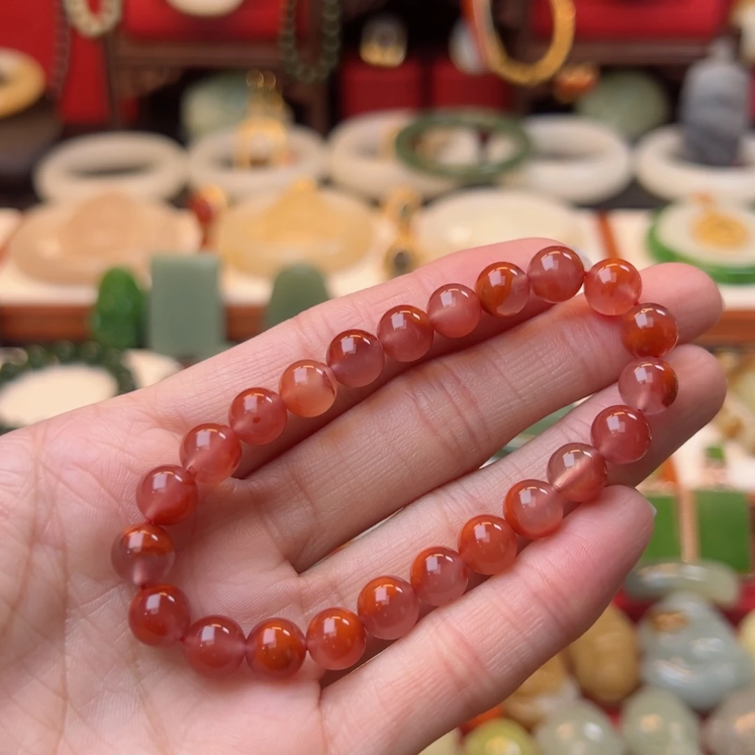 南红玛瑙手串未镶嵌