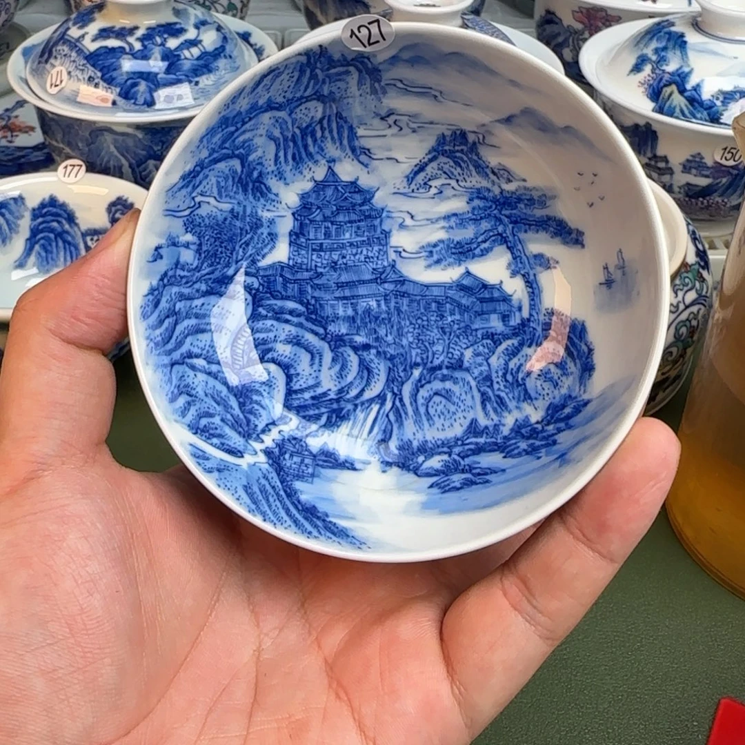 彦祖纯手工手绘茶具127