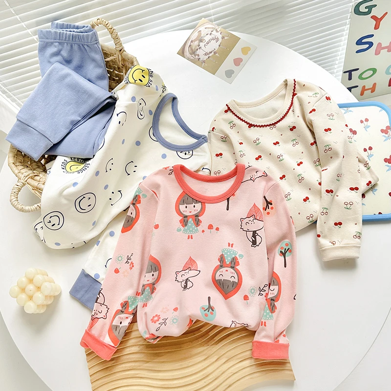 { 断码清货 }福利 儿童纯棉德绒秋衣秋裤套装