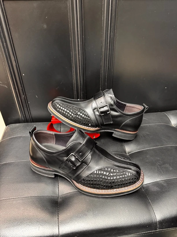 正品烟斗头层纯牛皮 里面真皮 鞋垫头层牛皮 软底欧版底商务