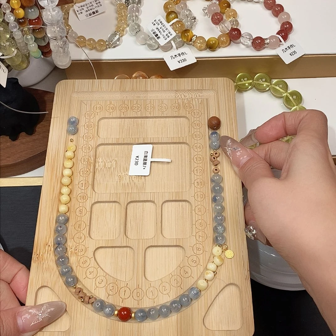 水晶手链未镶嵌蛋****边14