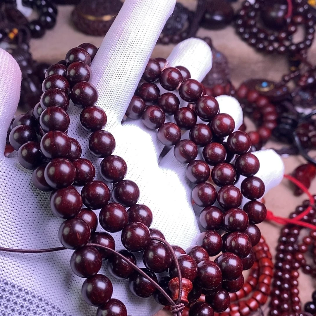 家***я小叶紫檀手串/手链无胶无蜡10泥料