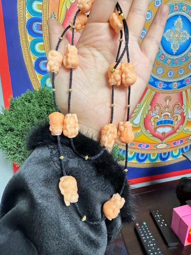 天使之粉 凤凰粉貔貅 项链 G073