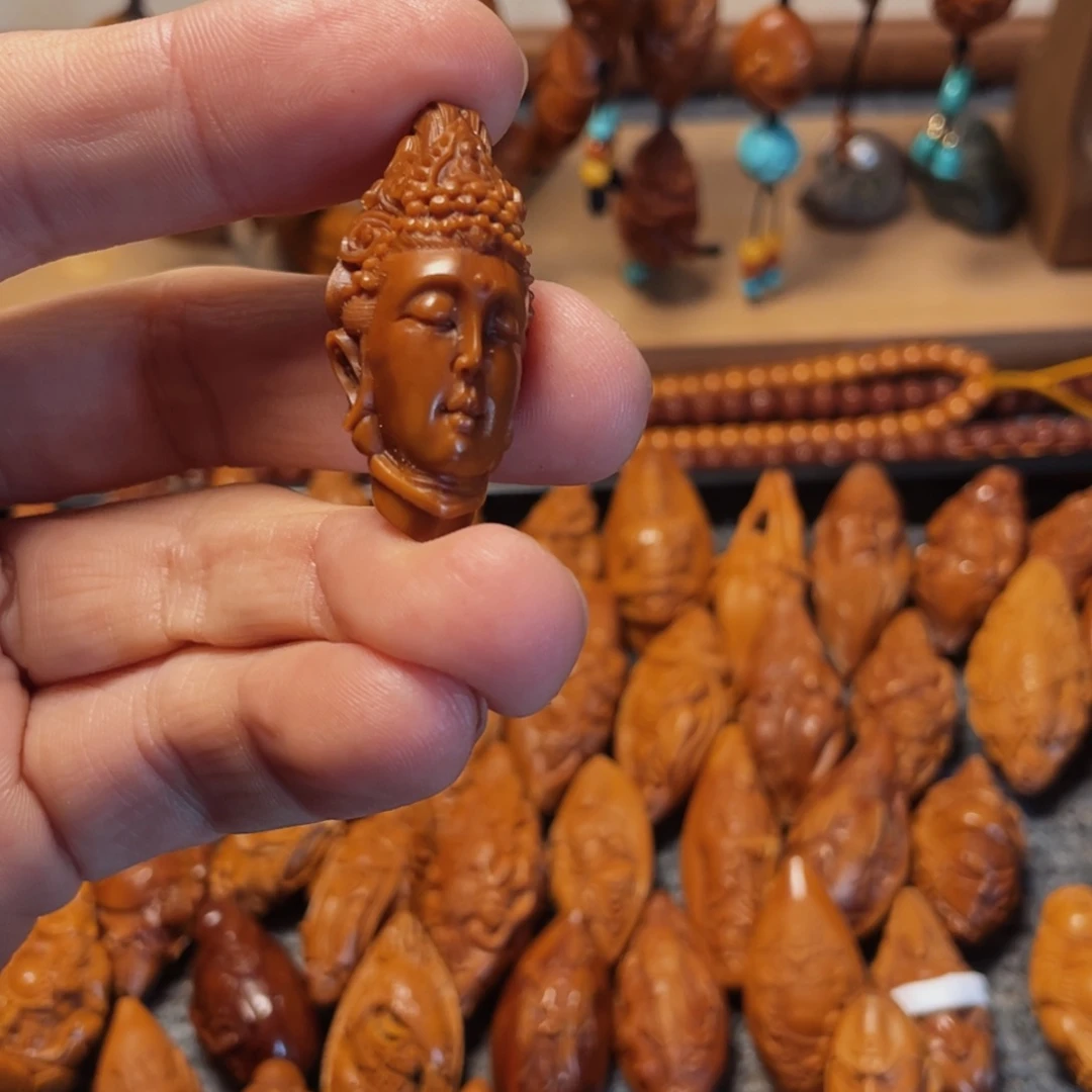 橄榄核手串/手链观音头像