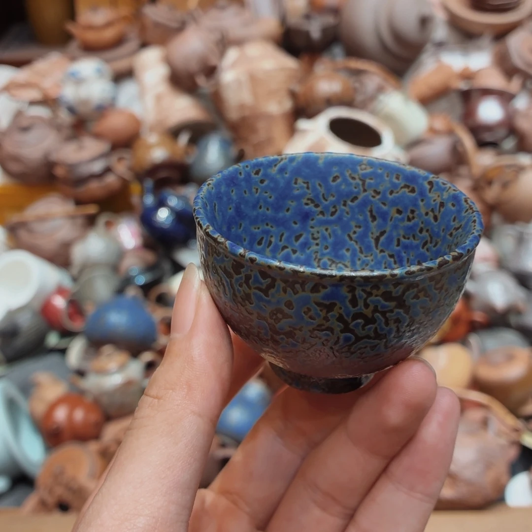 柴烧老岩泥高温茶器皿