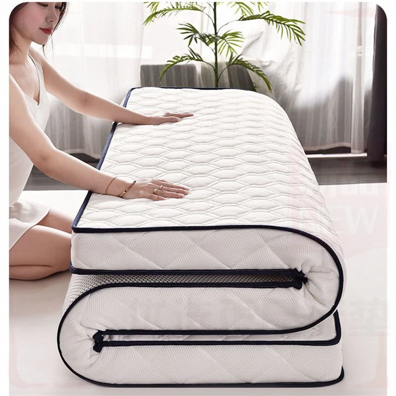 梦影立体乳胶层记忆棉床垫家用榻榻米床垫学生宿舍单人床可折叠垫