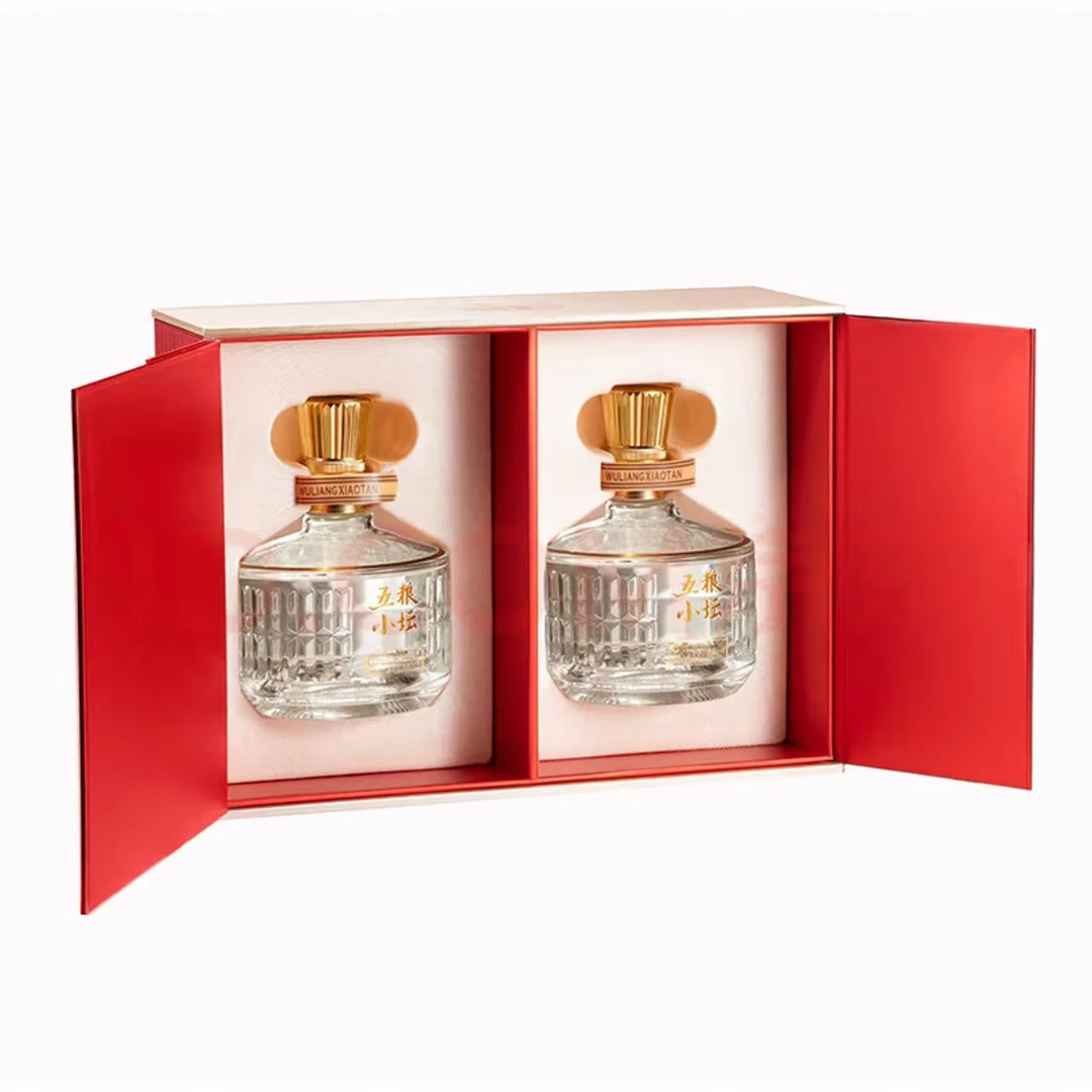 五粮液五粮小坛浓香型白酒窑香浓郁收藏双支礼盒装52度500ml
