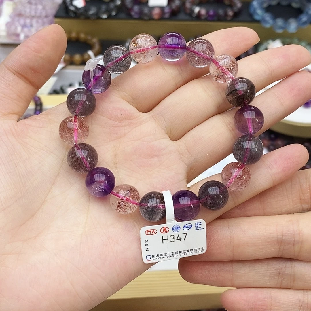水晶手链未镶嵌H347 超七 11m+