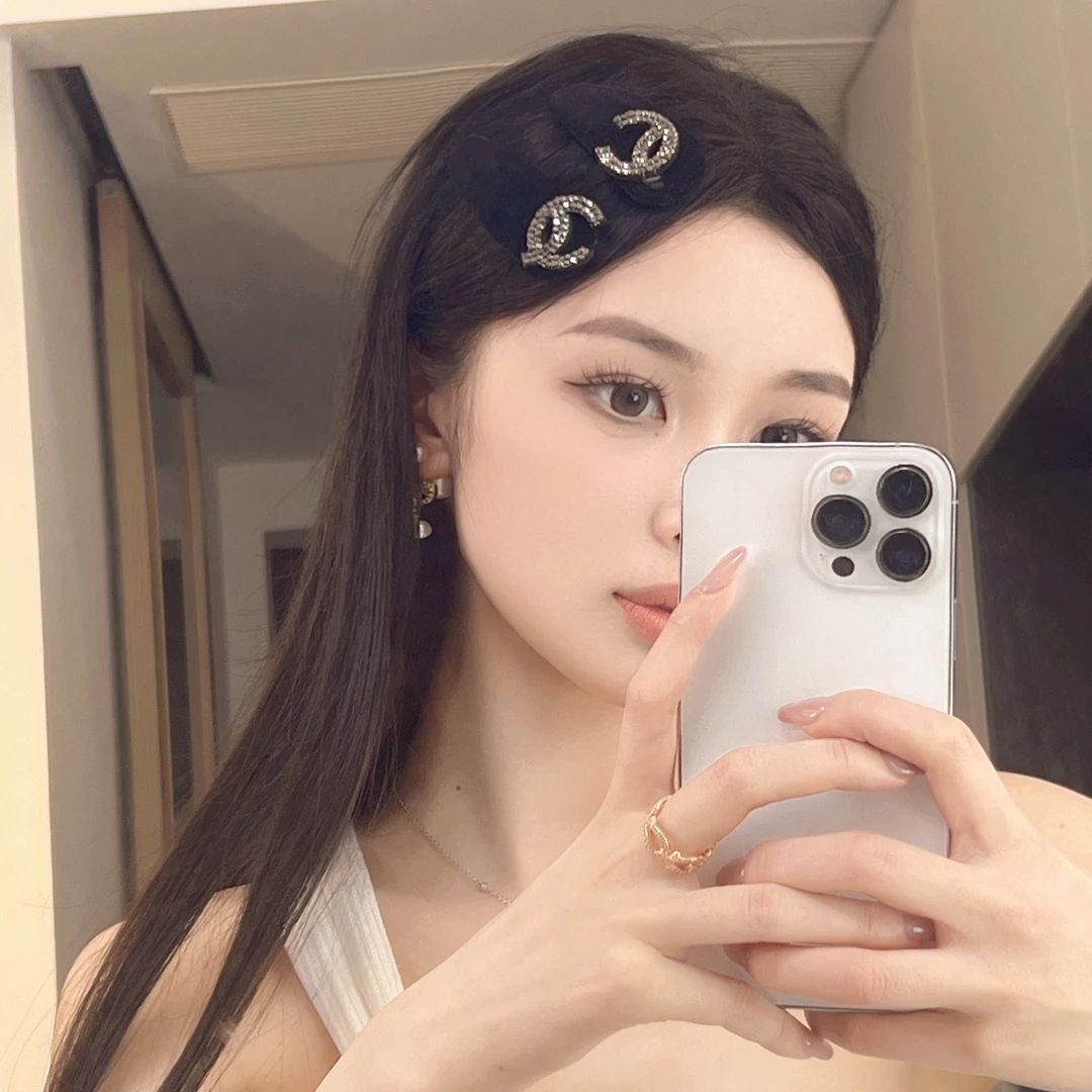 翠花baby同款丝绒发夹  fl