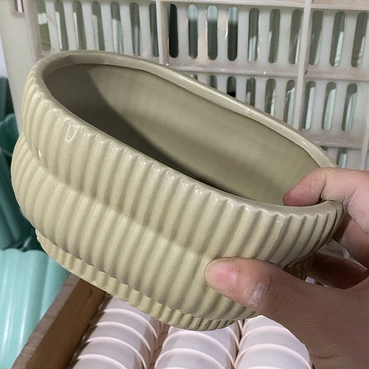 陶摆件陶盆有孔 瑕疵介意勿拍