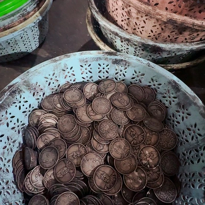 镀银做旧，十个随机发。