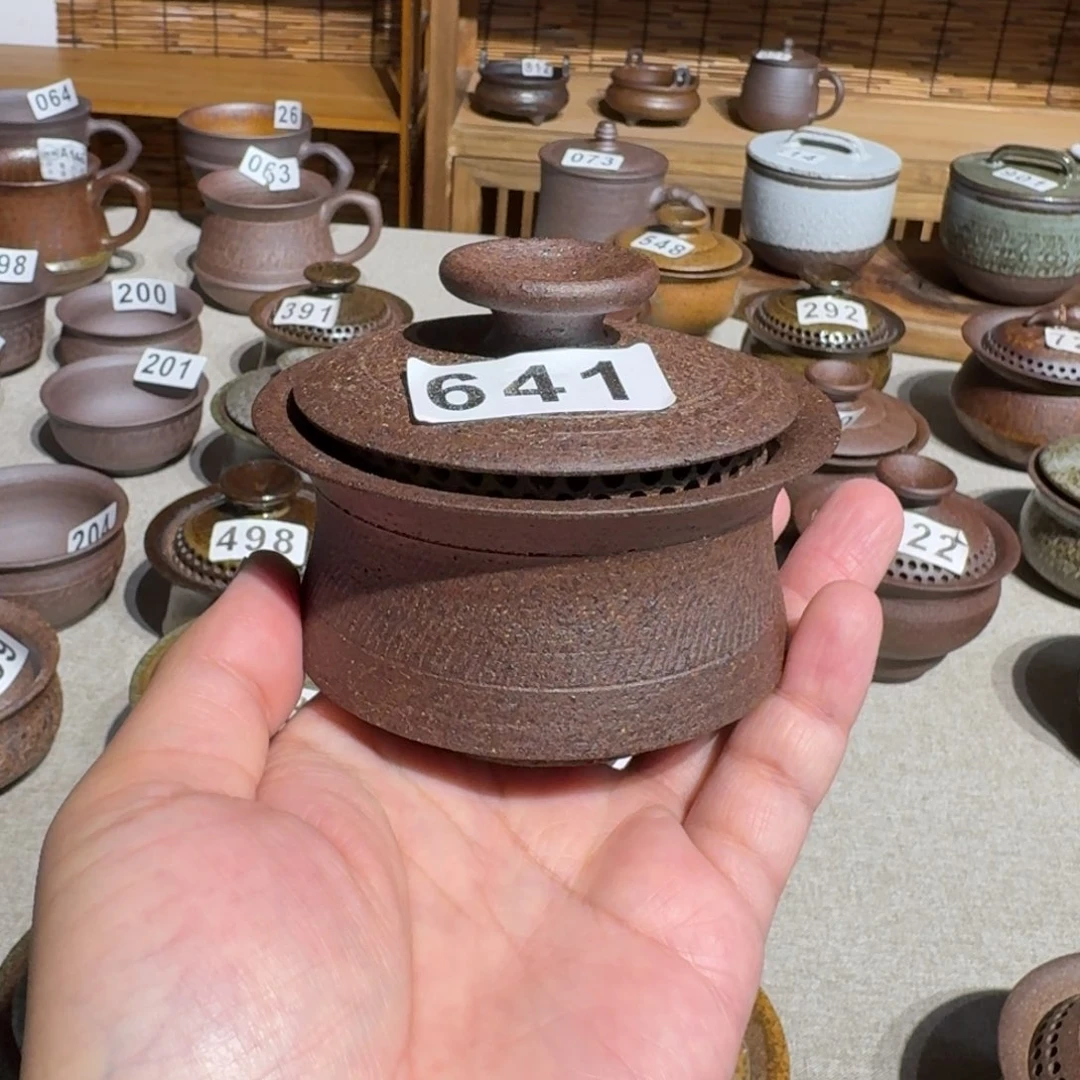 粗瓷茶具素色盖碗