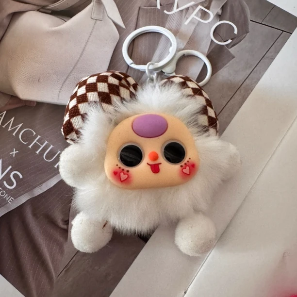 大眼萌娃娃脸卡通书包汽车钥匙扣女生闺蜜小礼品