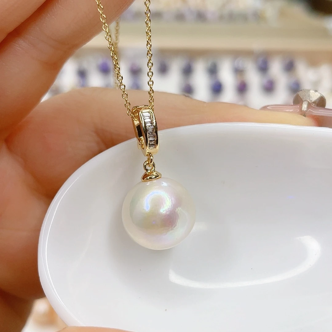 淡水珍珠未镶嵌吊坠(赠链)