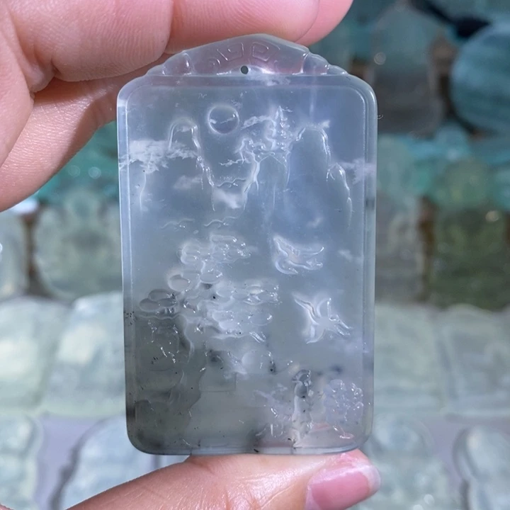 岫玉吊坠未镶嵌吊坠