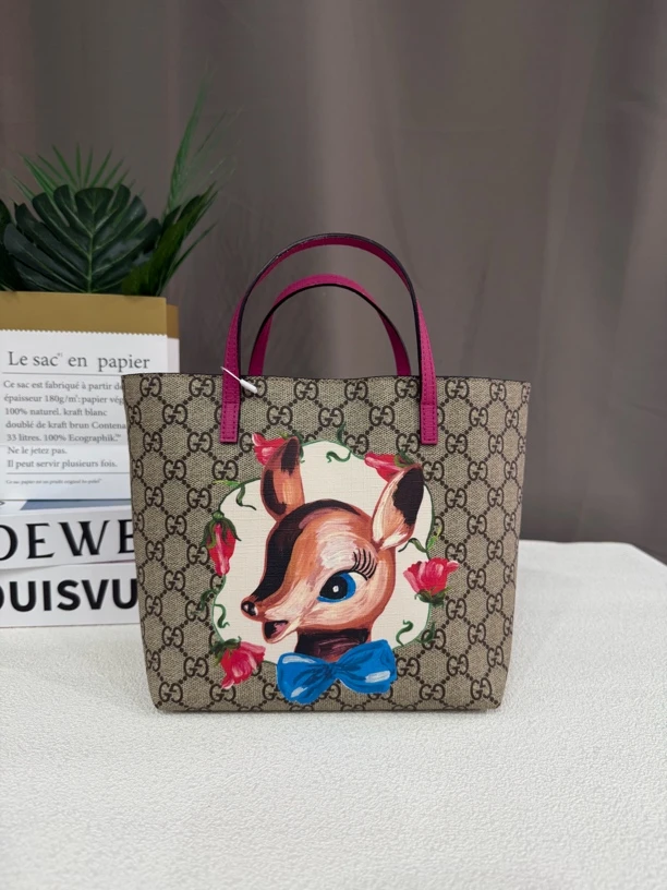 95新 GUCCI/古驰 古驰儿童包小鹿儿童手提包