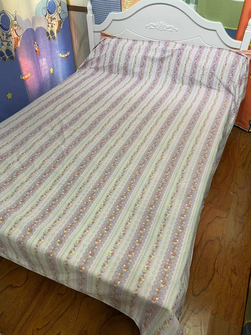 微瑕【云梦】细沙原棉老粗布2.3*2.4米双人床单 吸汗透气软凉席