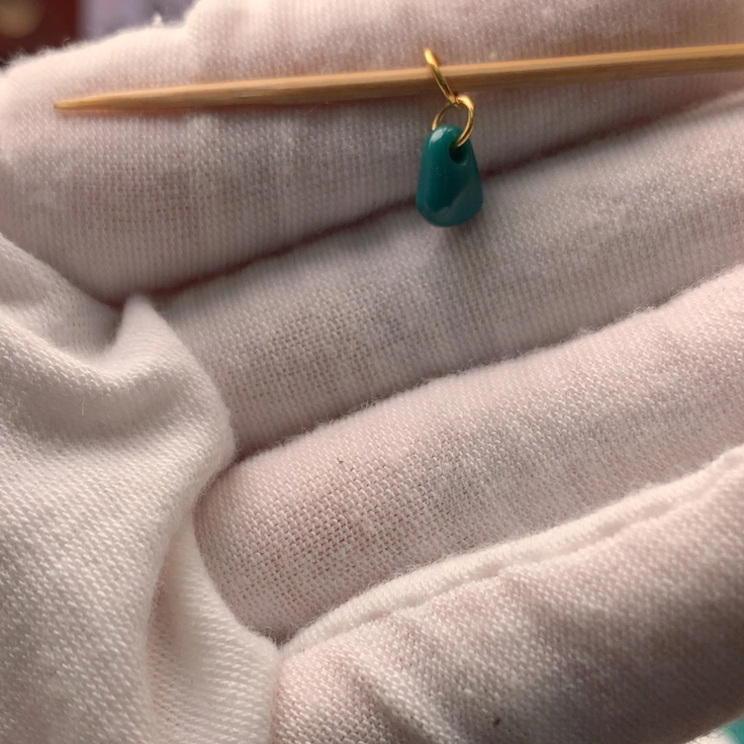 绿松石18K金镶嵌配饰