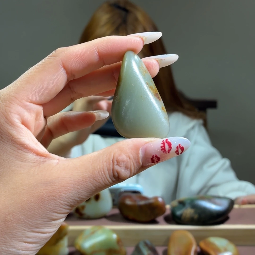 和田玉未镶嵌挂件27.8