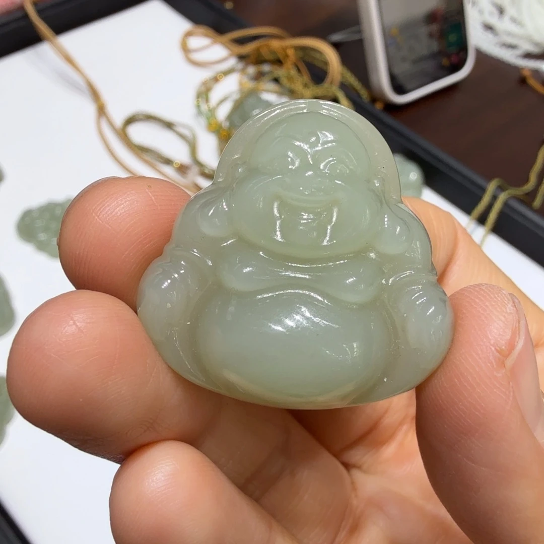 和田玉未镶嵌颈饰新疆料佛公TZ多样性拍一发一