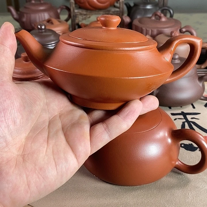 茶壶段泥小***墨紫砂的微瑕