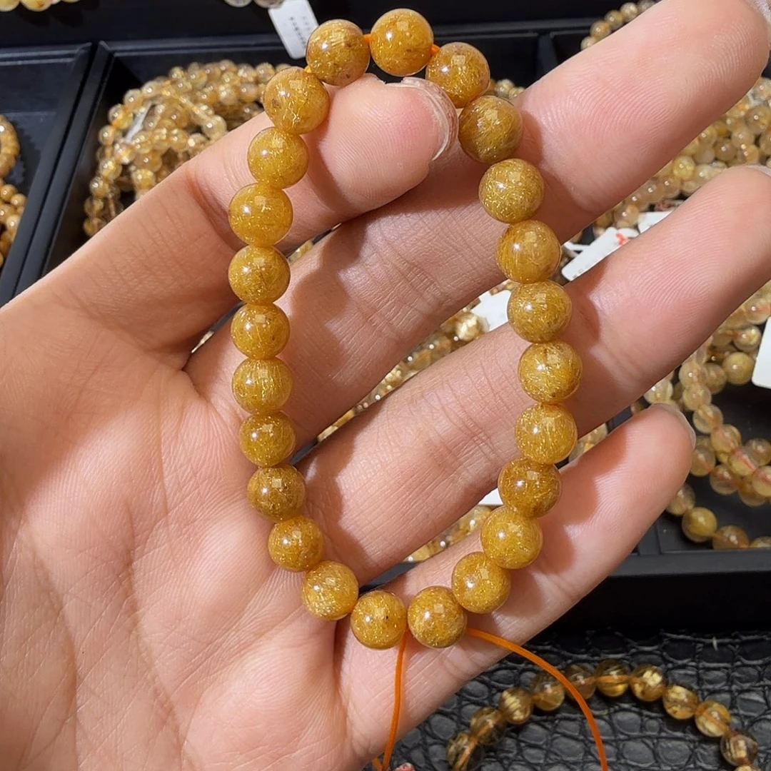 手链未镶嵌发晶天然金发晶
