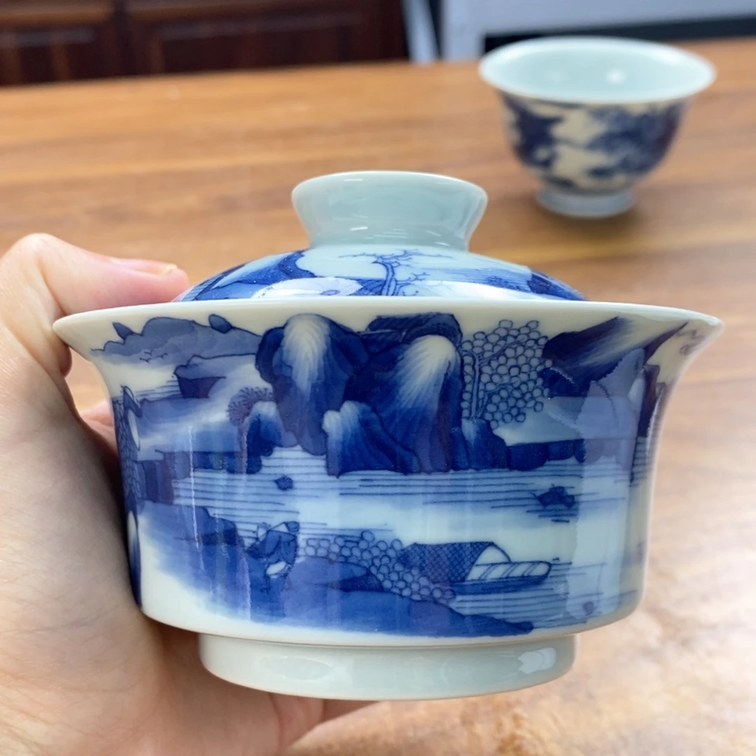 手工手绘柴窑单杯