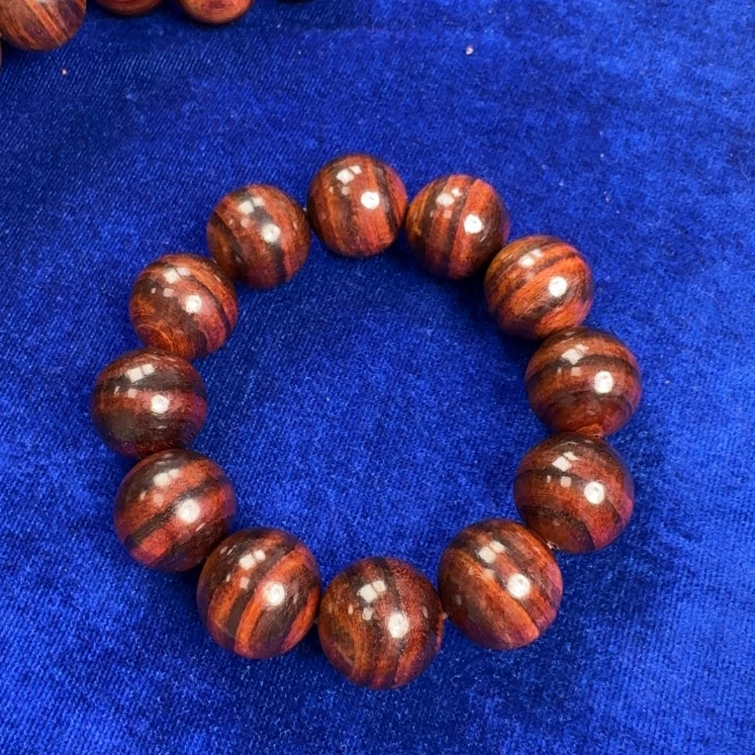 艺***馆黄花梨/降香黄檀手串/手链2.0海南黄花梨大黑紫线手串