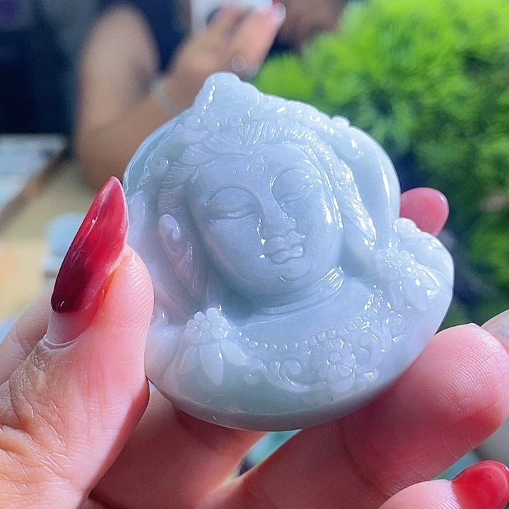 【闪购商品】翡翠挂件未镶嵌观音头