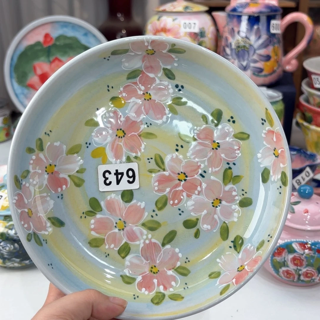 景德镇手绘高温釉下彩陶瓷茶具