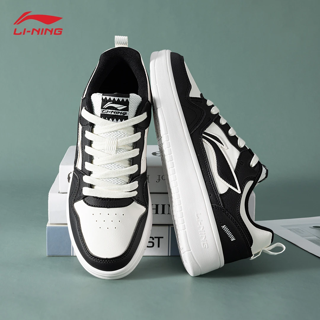 李宁行初2.0男鞋板鞋2025新款潮流时尚黑白低帮鞋官方正品休闲鞋