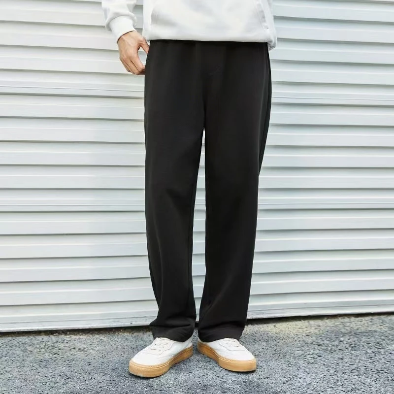 春秋季加绒大童休闲外单弹力腰休闲卫裤